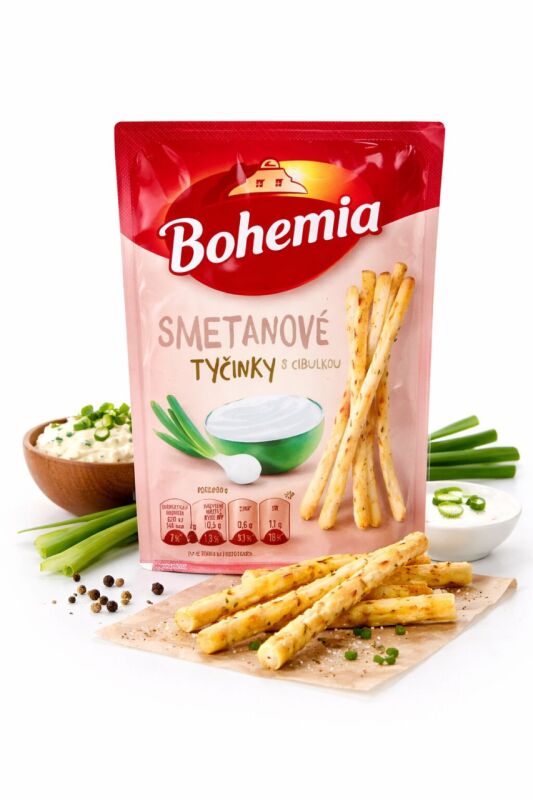 Bohemia Smetanové tyčinky s cibulkou 80g